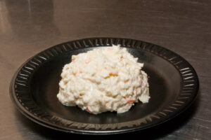 A photo of coleslaw.